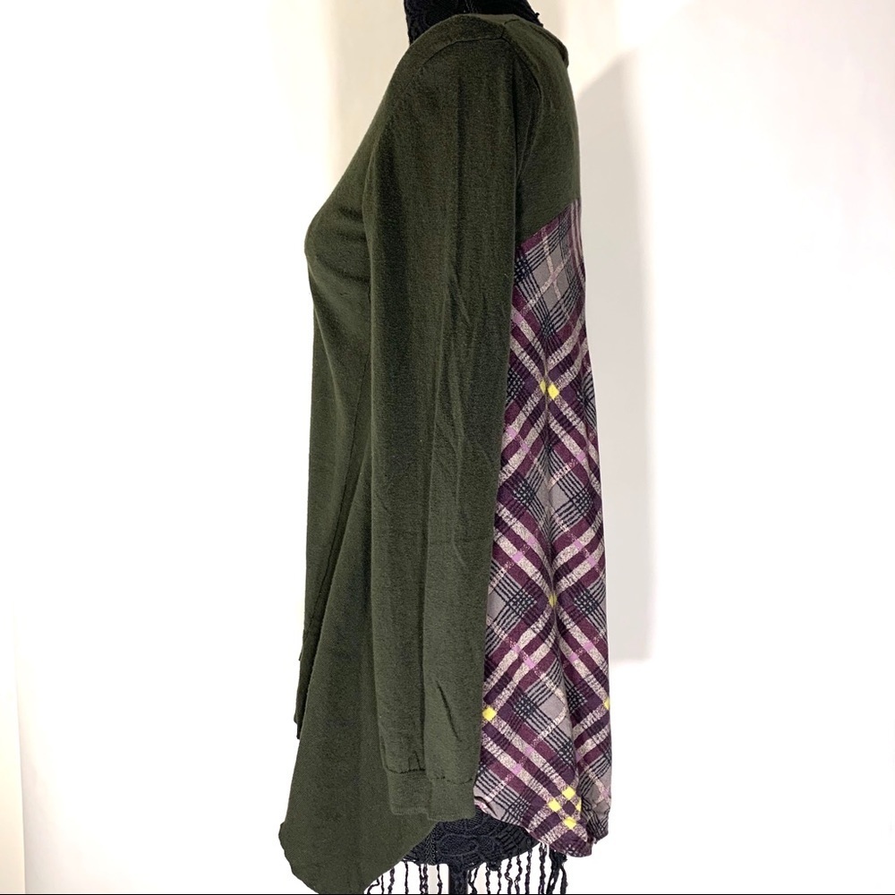 LOGO Lori Goldstein Cashmere Blend Tunic Sweater